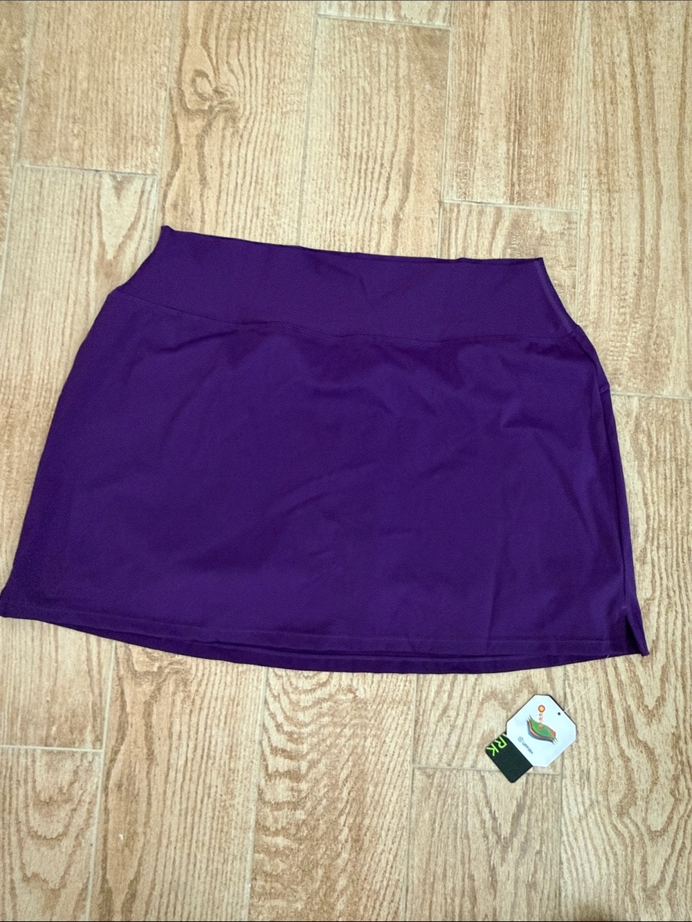Purple Athletic Skort with Wide Waistband